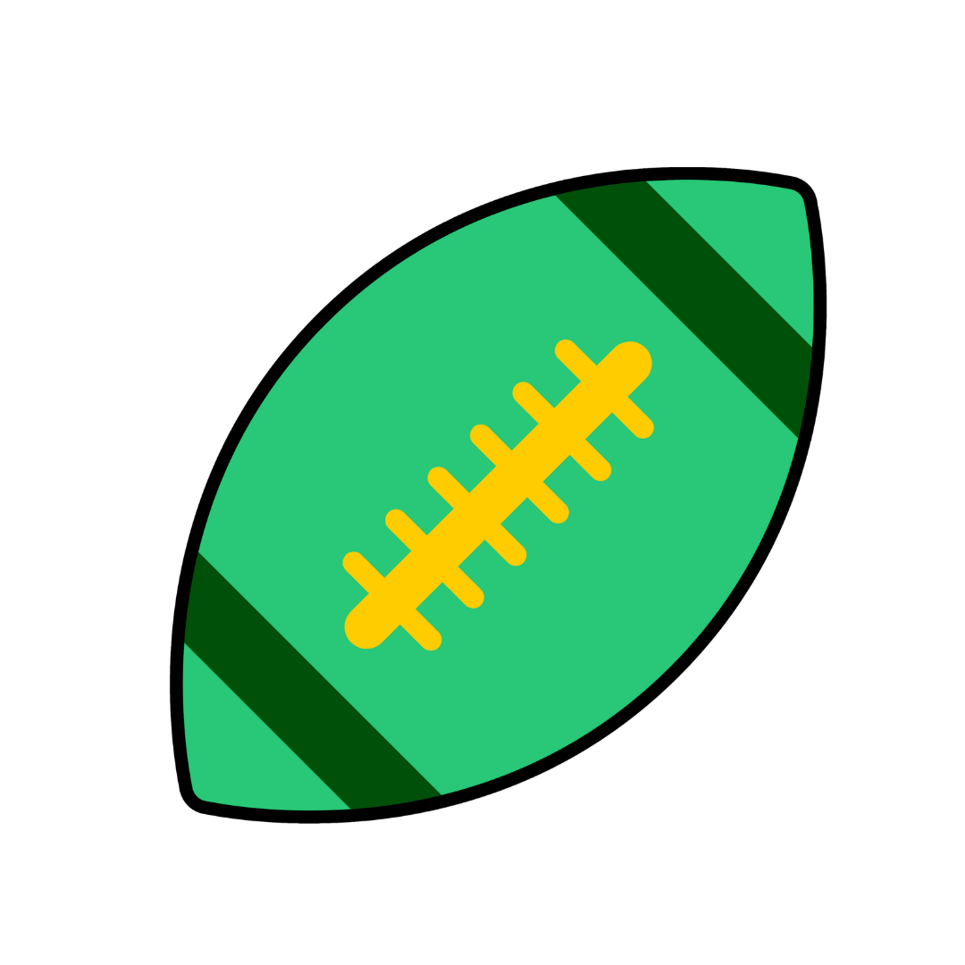 Green football